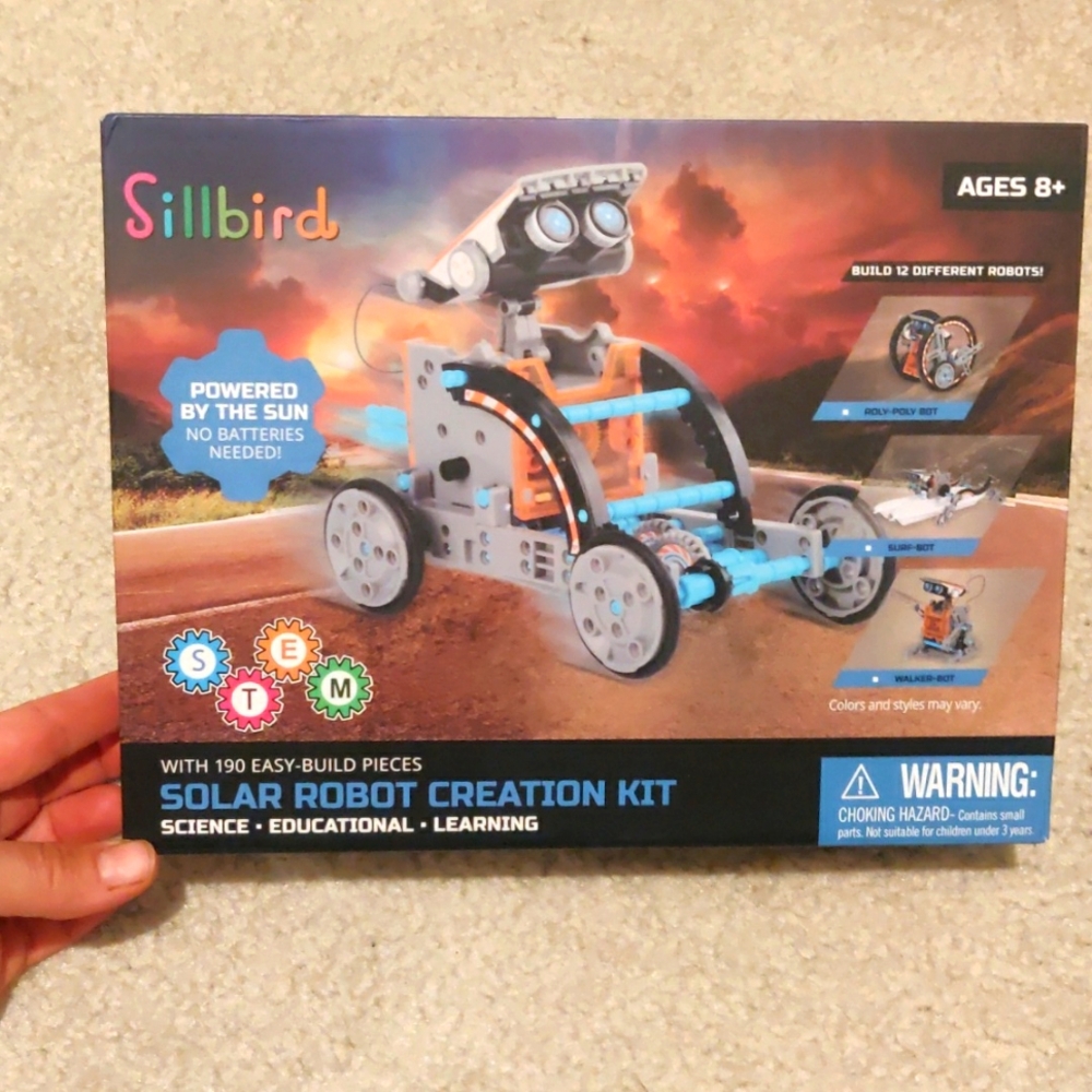 Sillbird, solar robotic creation kit ages 8+